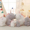 Peluche licorne super douce blanche