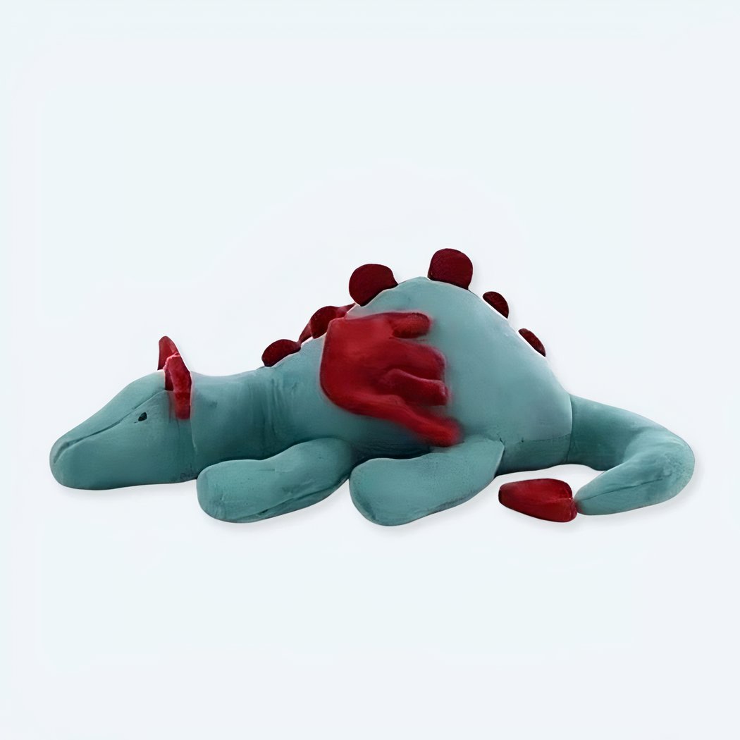 Peluche dragon volant bleu