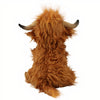 Peluche vache Highland à poils longs