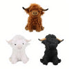 Peluche vache Highland à poils longs
