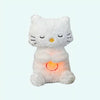 Peluche chat qui respire avec berceuse apaisante