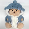 Nino – L’ours en peluche articulé fait main avec son déguisement de requin
