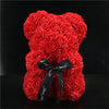 Cadeau St-Valentin lot d'ourson en roses avec sa rose éternelle