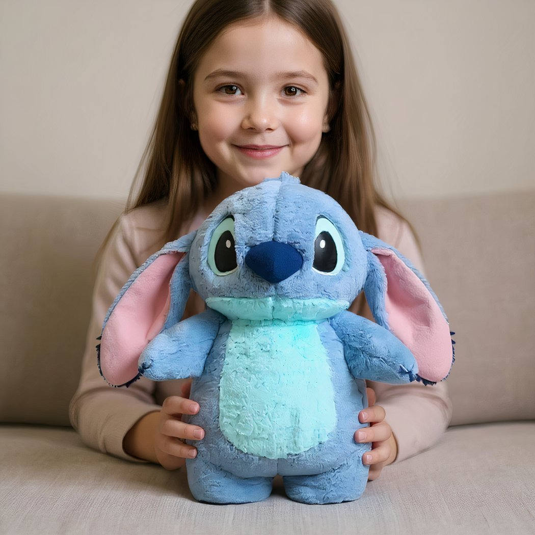 Peluche bouillotte toute douce de Stitch ou Angel