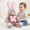 Peluche lapin gris géante