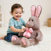 Peluche lapin gris géante