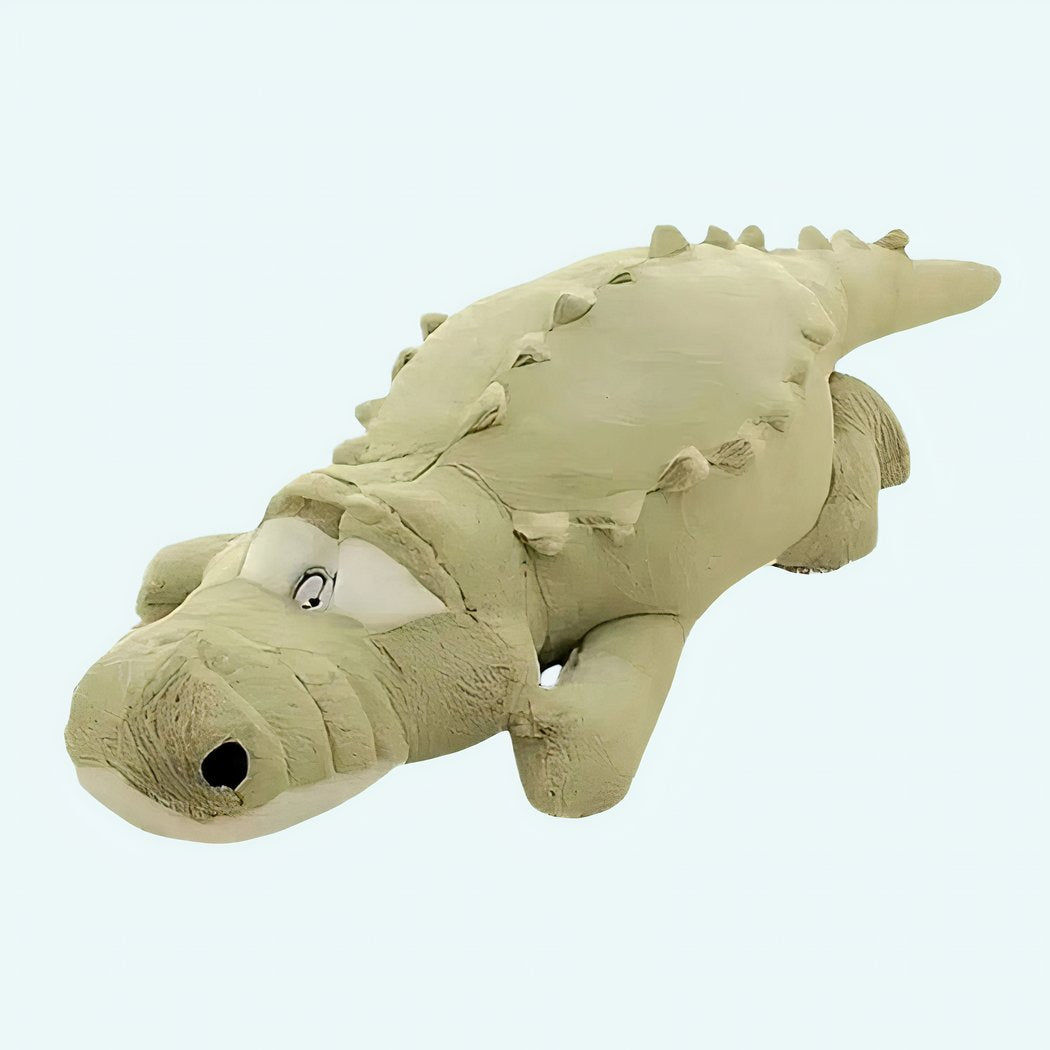 Peluche Crocodile oreiller verte