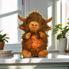Peluche taureau qui respire avec berceuse apaisante