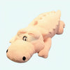Peluche Crocodile géant rose