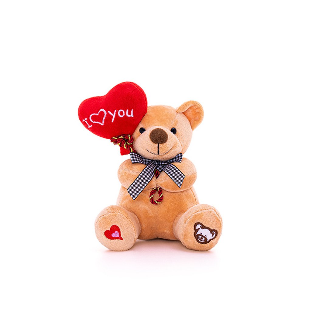 Peluche ourson ballon I Love You 15 cm Naissance Douce Cadeau Enfant