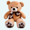 Peluche ours beige pleine d'amour