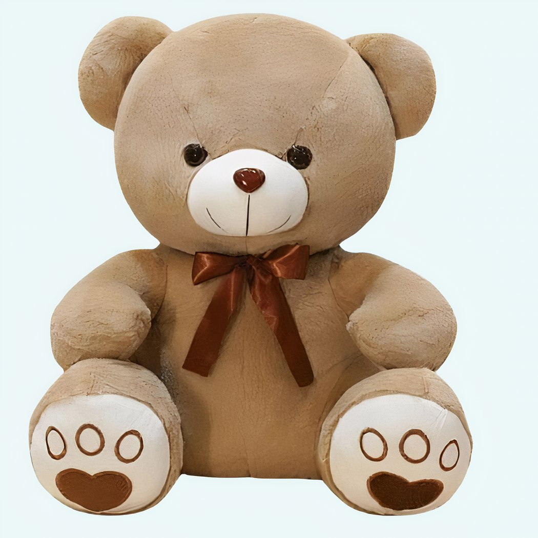 Peluche ours brun à croquer