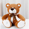 Peluche ours brun noeud