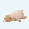 Peluche ours marron habillé qui dort