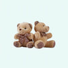 Peluche ours porte-clés marron