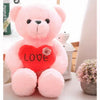 Peluche ourson rose Love