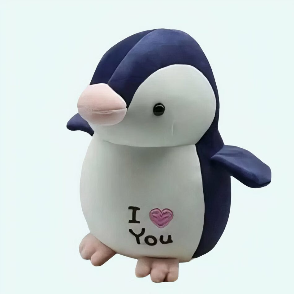 Peluche pingouin I love you