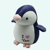 Peluche pingouin I love you