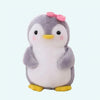 Peluche pingouin nœud rose