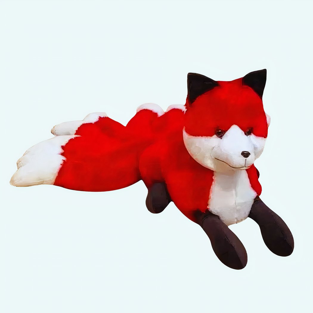 Peluche renard rouge à poil doux