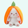 Peluche lapin en carotte