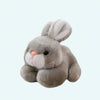 Peluche lapin gris tout doux