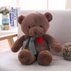 Peluche ours brun cœur