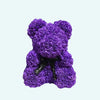 Peluche ours en fleurs violette