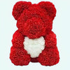 Peluche ours roses rouges