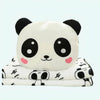 Peluche panda amoureux avec couverture