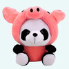 Peluche panda déguisé en cochon