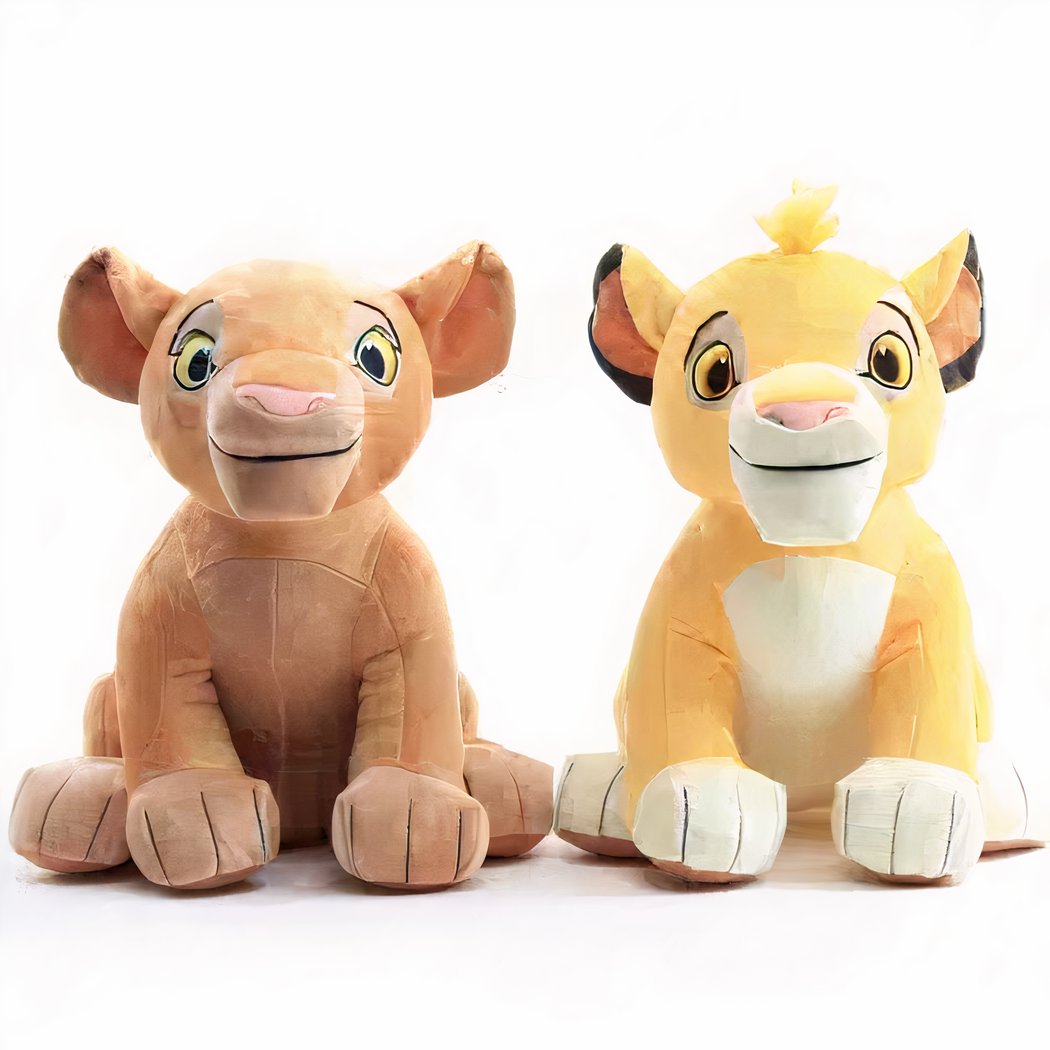 Peluches Simba et Nala