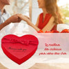 Coffret cadeau coeur en savon avec ours en peluche