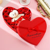 Coffret cadeau coeur en savon avec ours en peluche