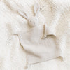 Doudou lapin en coton et mousseline pour bébé