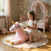 Grande peluche licorne cheval rose