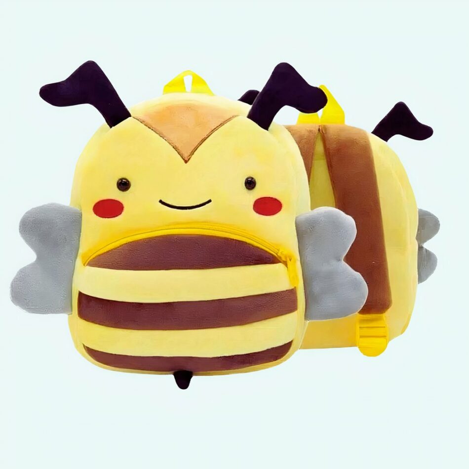 Sac à dos en peluche abeille