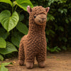 Peluche alpaga à poils longs