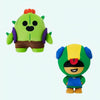 Pack Peluche Brawl Stars Spike et Léon