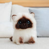 Peluche chaton siamois