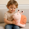 Peluche escargot avec coeur rose