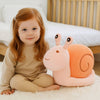 Peluche escargot avec coeur rose