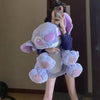 Peluche géante Stitch violet tout doux