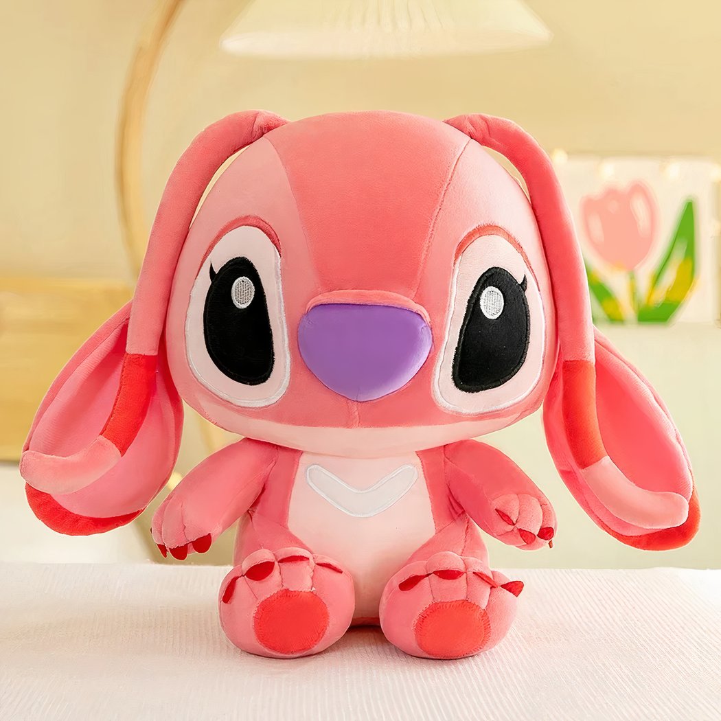 Peluche géante d'Angel rose