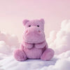 Peluche hippopotame violet mignon