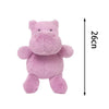 Peluche hippopotame violet mignon