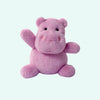 Peluche hippopotame violet mignon