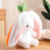 Peluche lapin en carotte