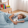 Peluche lestée chien husky