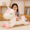 Coussin peluche licorne